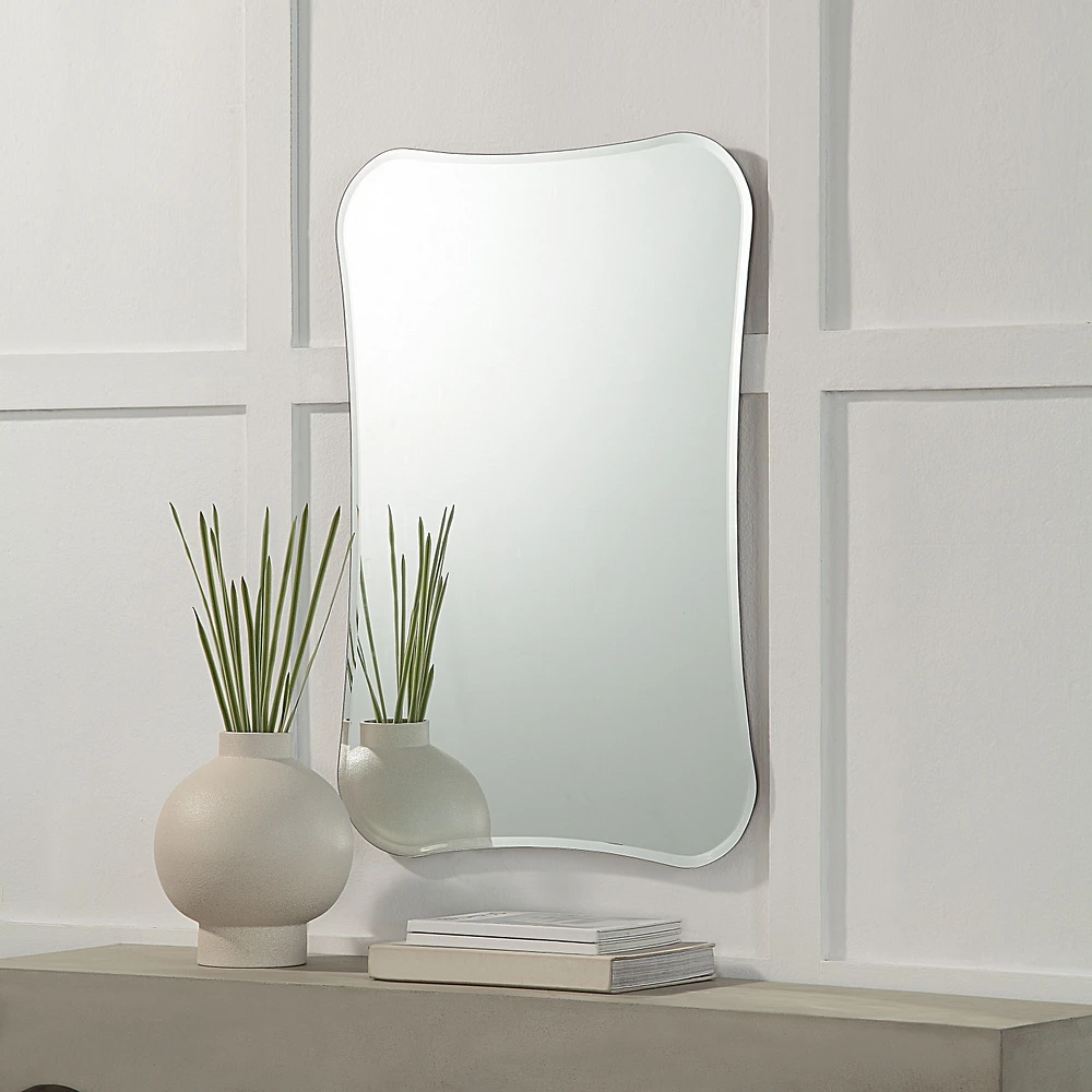 Miroir irrégulier rectangulaire Kalmia en verre sans cadre