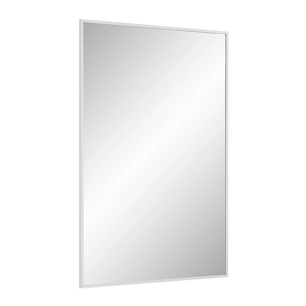 Orchid 35.5" Tall Rectangular Mirror, Matte White