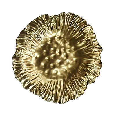 Elegance Gold Sunflower Plate