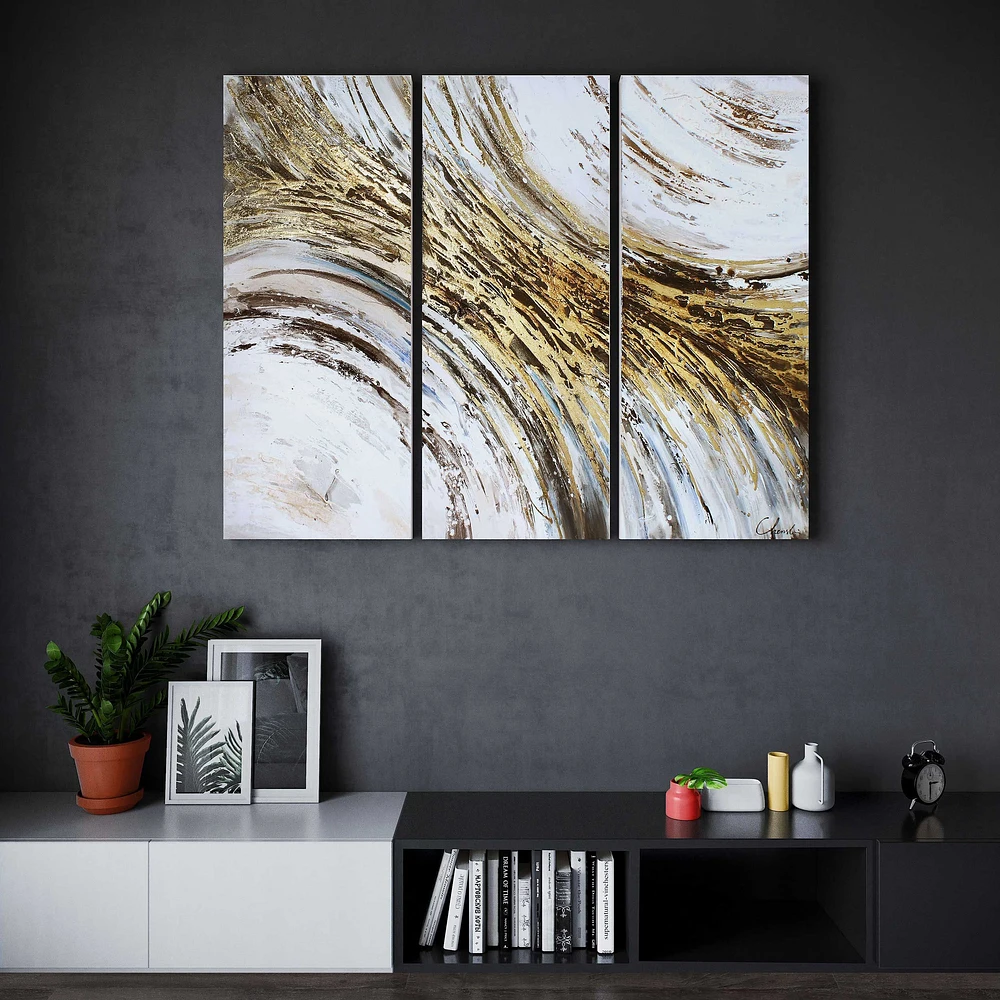 Indroduction Set of 3 Hand Painted Canvas