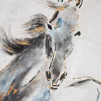 Prancing Stallion Small Hand Painted Canvas