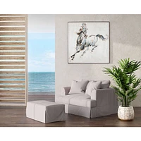 Prancing Stallion Small Hand Painted Canvas