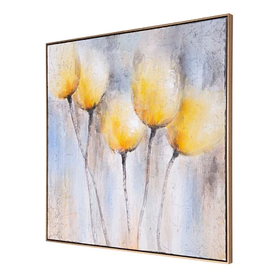 Sunny Blooms Hand Painted Canvas