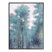 Aquamarine Forest Hand Painted Canvas