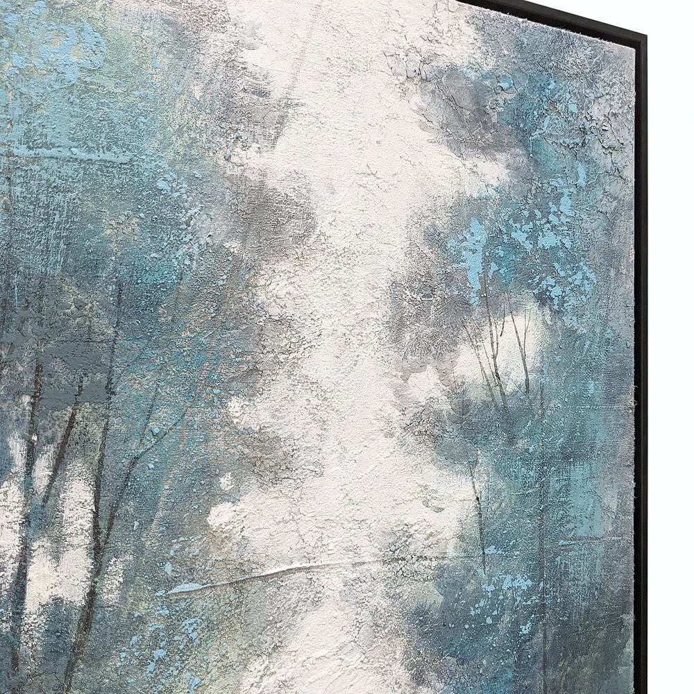 Aquamarine Forest Hand Painted Canvas