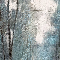 Aquamarine Forest Hand Painted Canvas