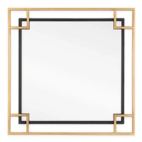 Mavis 22" Square Metal Wall Mirror