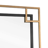 Mavis 22" Square Metal Wall Mirror