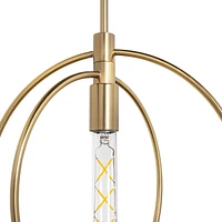 Nyla Single Light Brass Pendant