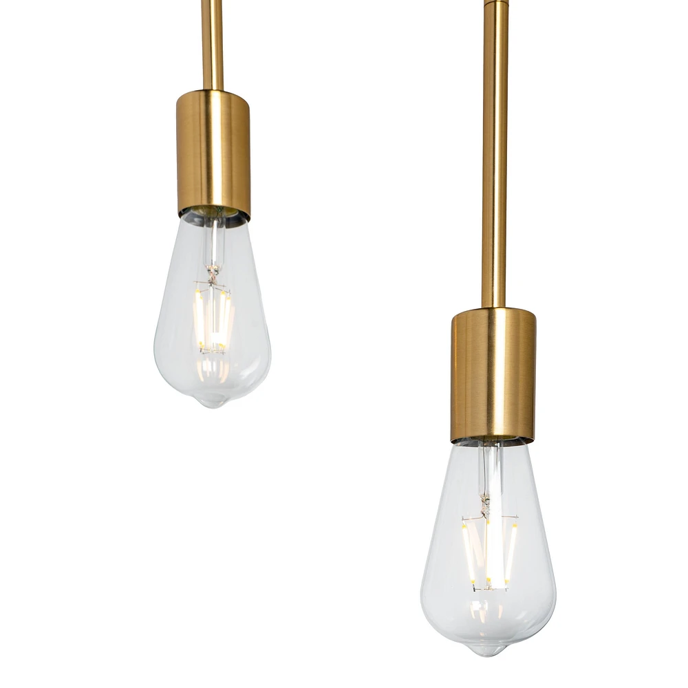 Chandler 3 Light Brass Metal Pendant