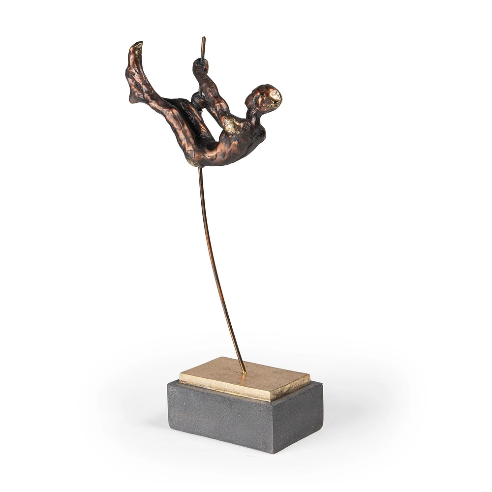 Flying Vaulter I Polystone Sculpture