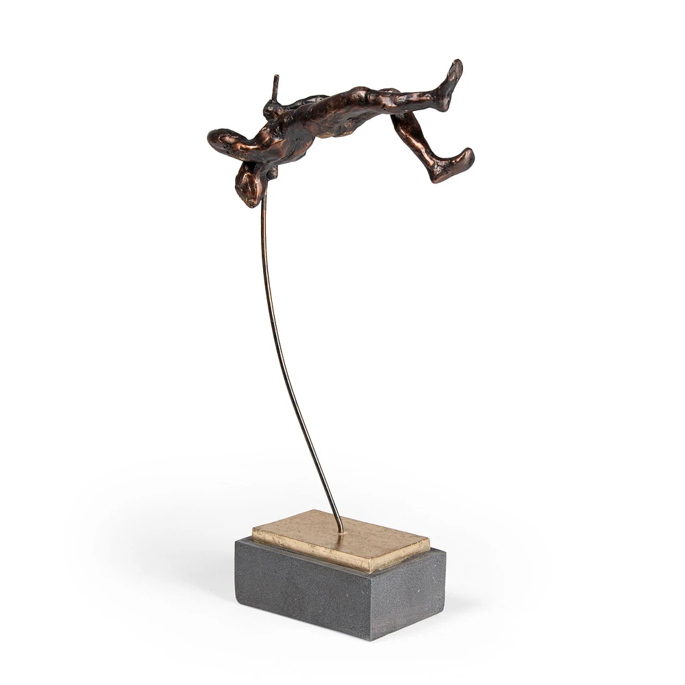 Flying Vaulter II Polystone Sculpture