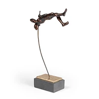 Flying Vaulter II Polystone Sculpture