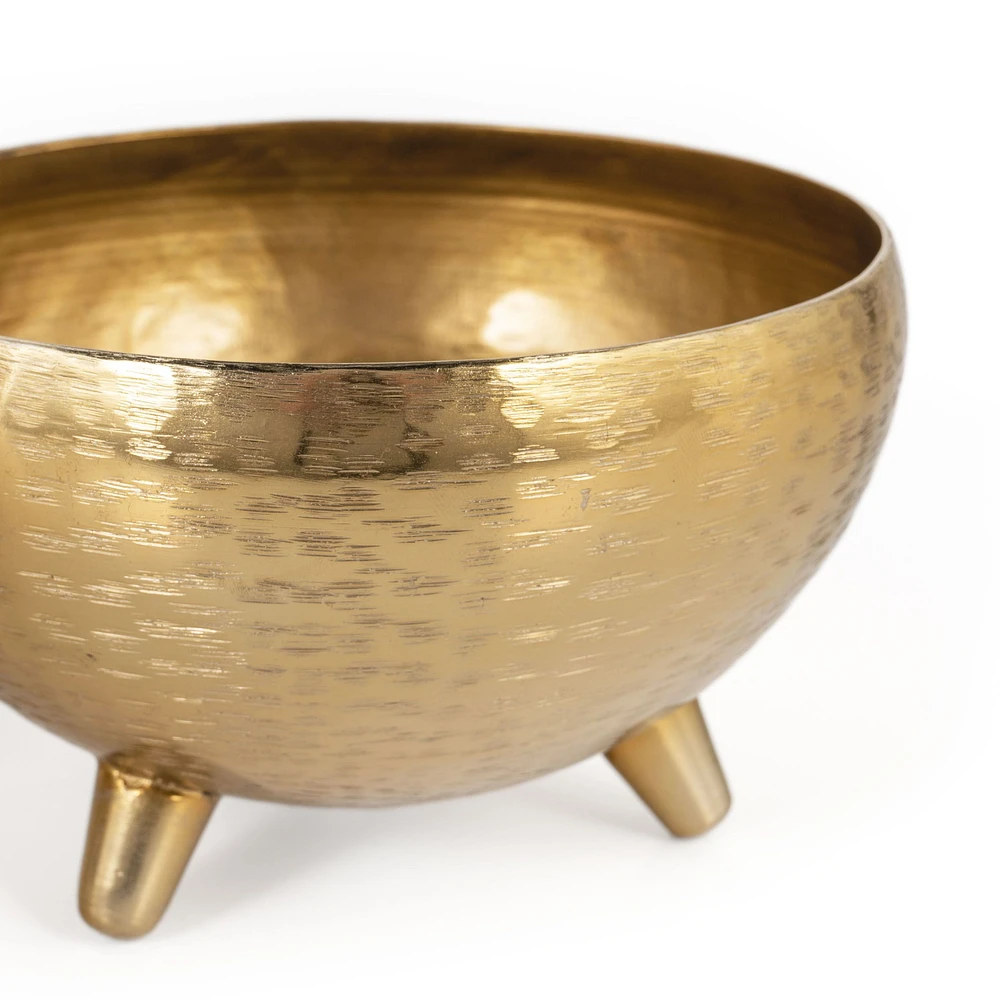 Yasmeen Gold Metal Planter Bowls Set of 3