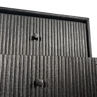 Camilo 3-Drawer Wood Accent Black Cabinet
