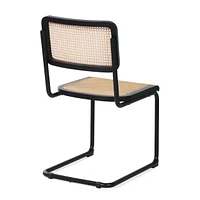 Set of 2 Arwan Black Cane Dining Side Chair