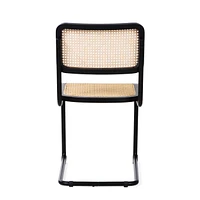 Set of 2 Arwan Black Cane Dining Side Chair