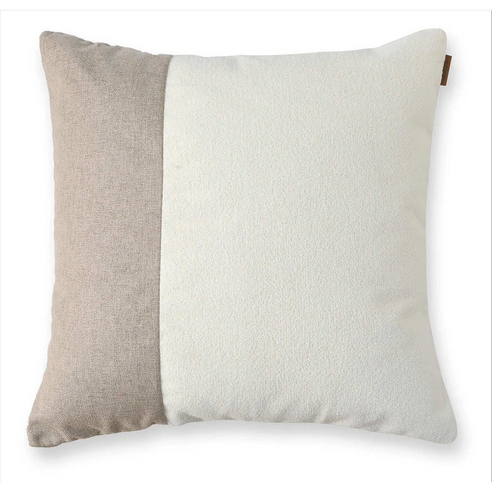 Dueto Cushion, 24" - Parchment/Cloud