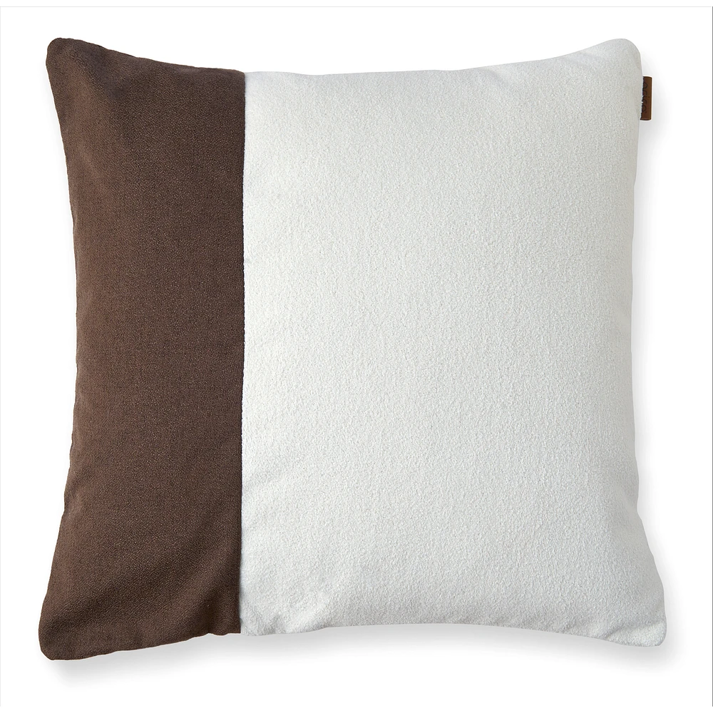 Dueto Cushion, 24" - Espresso/Cloud