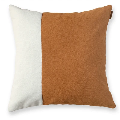 Linea Cushion, 24" - Cloud/Terracotta