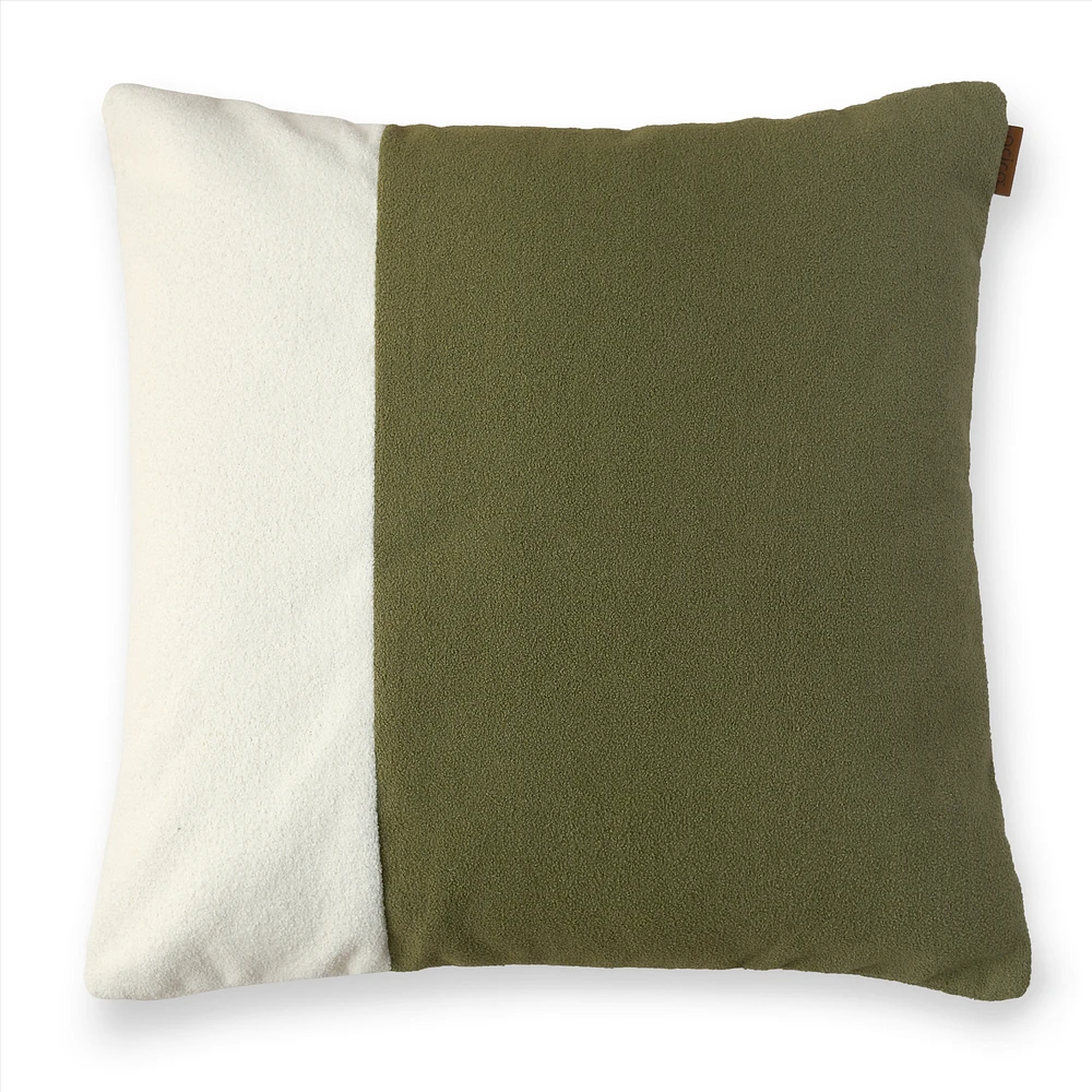 Linea Cushion, 20" - Cloud/Sage