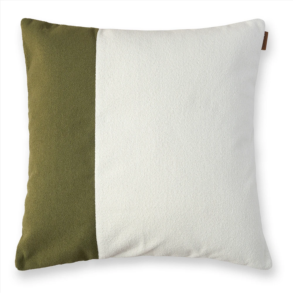 Linea Cushion, 24" - Sage/Cloud