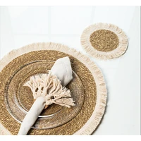 Fringed Round Placemat