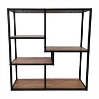 Adeline Shelf - Black / Brown