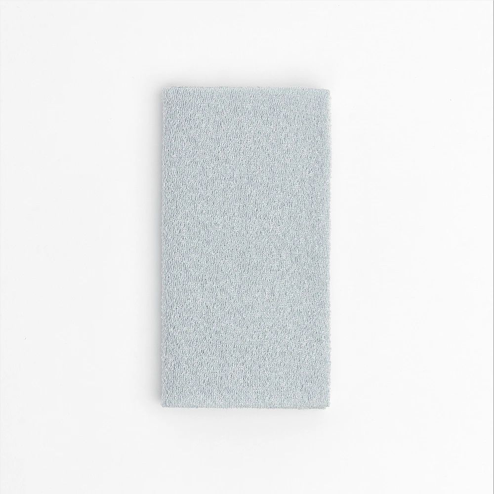 Exfoliating Bath Cloth with Rope Handles - Blue