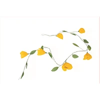 Yellow Paper Poppies Garland by Canfloyd