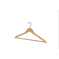 Wooden Suit Hanger  Natural Wood - Set of 8