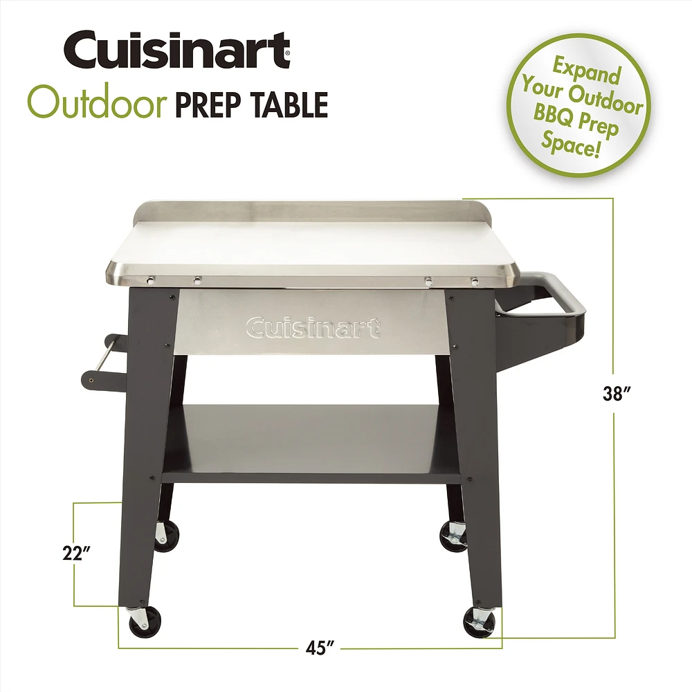 Cuisinart Outdoor Stainless Steel Prep Table