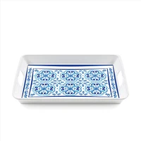 Blues Rectangular Tray With Handle