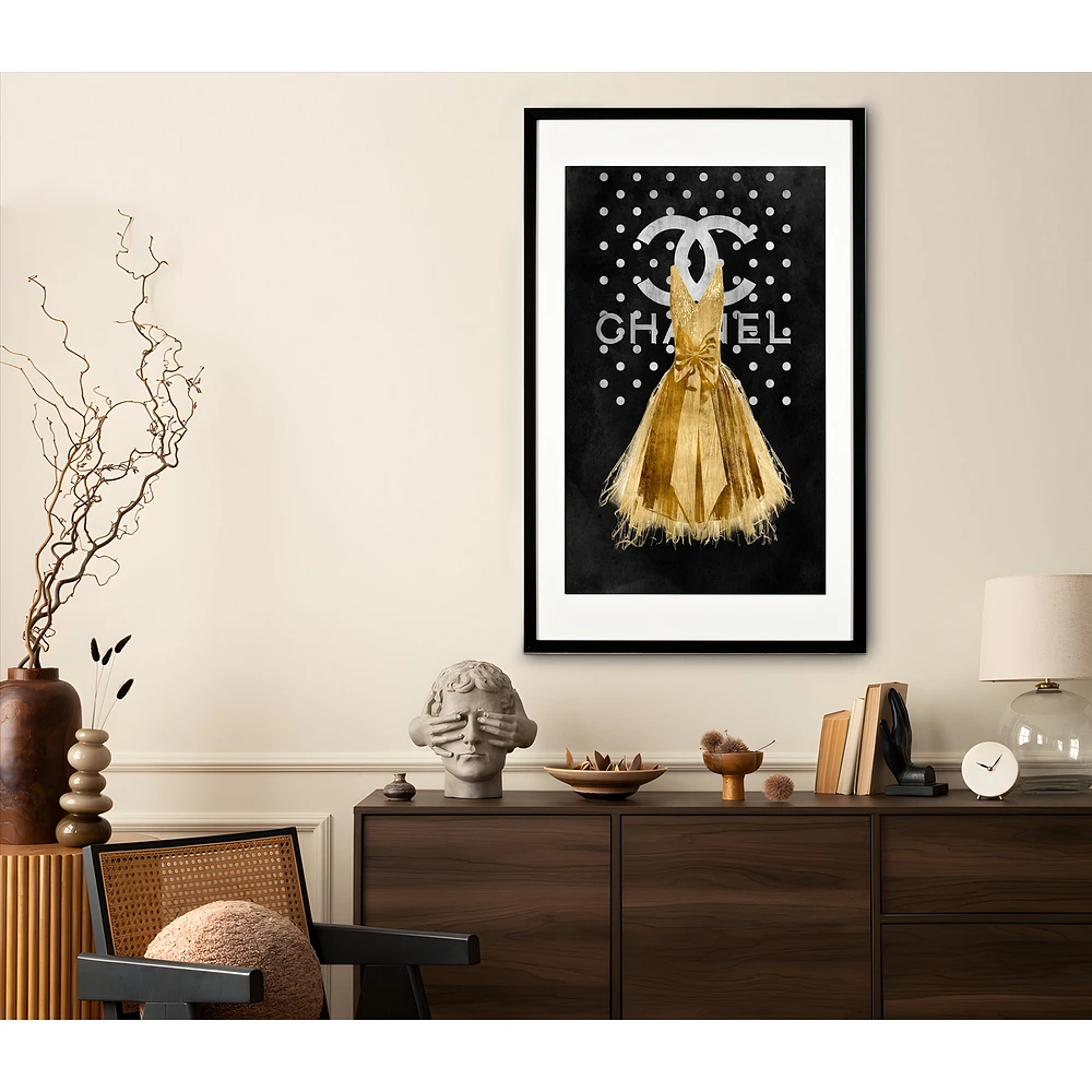  Gold Dress Framed Wall Art