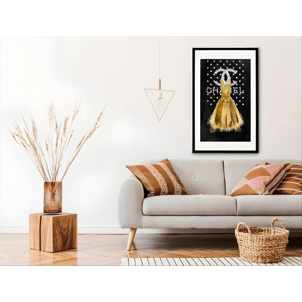  Gold Dress Framed Wall Art