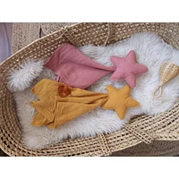 Baby Star Security Blanket, Set of 2  - Rose & Mustard