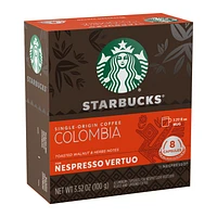 Capsules Starbucks® Café d'origine unique Colombie pour Nespresso® Vertuo