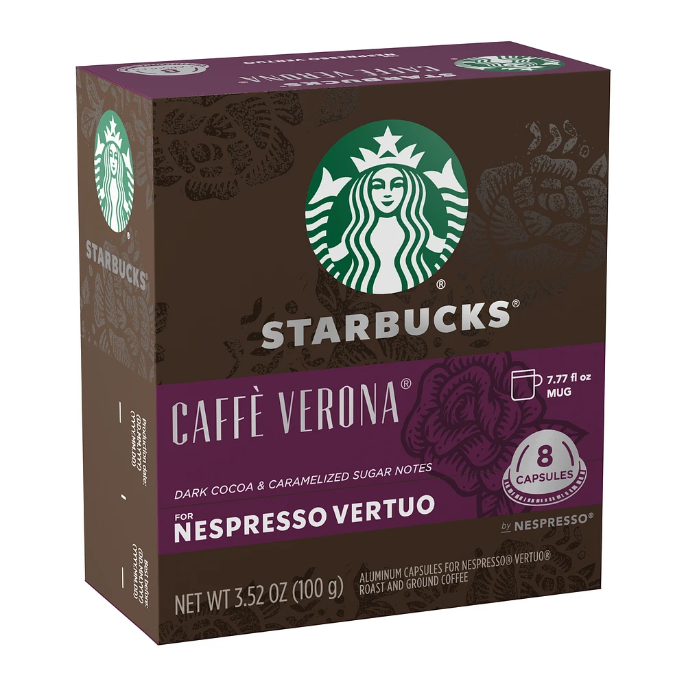 Capsules Starbucks® Caffè Verona® pour Nespresso® Vertuo