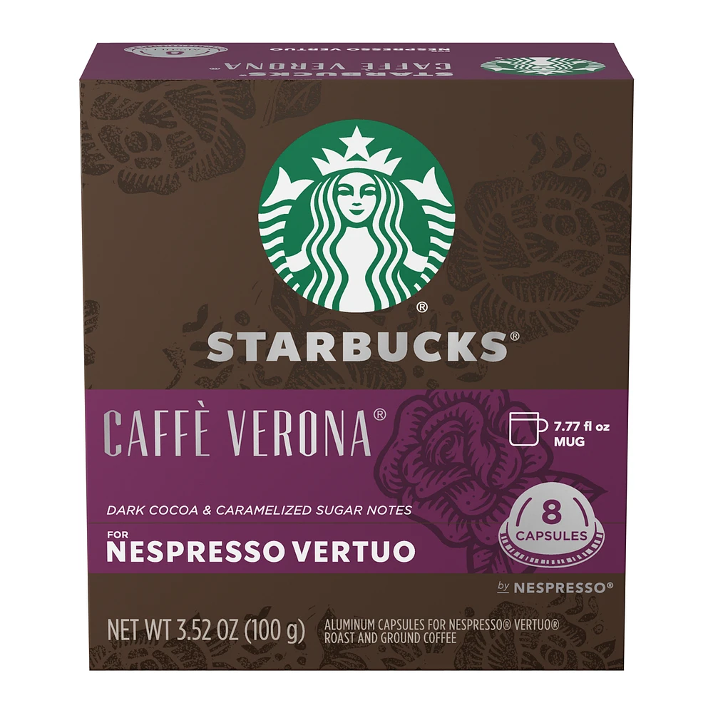 Capsules Starbucks® Caffè Verona® pour Nespresso® Vertuo