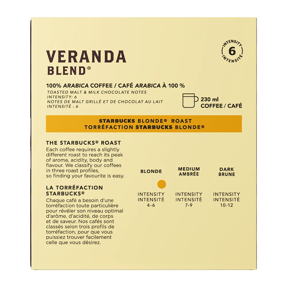 Starbucks® Veranda Blend Capsules for Nespresso® Vertuo