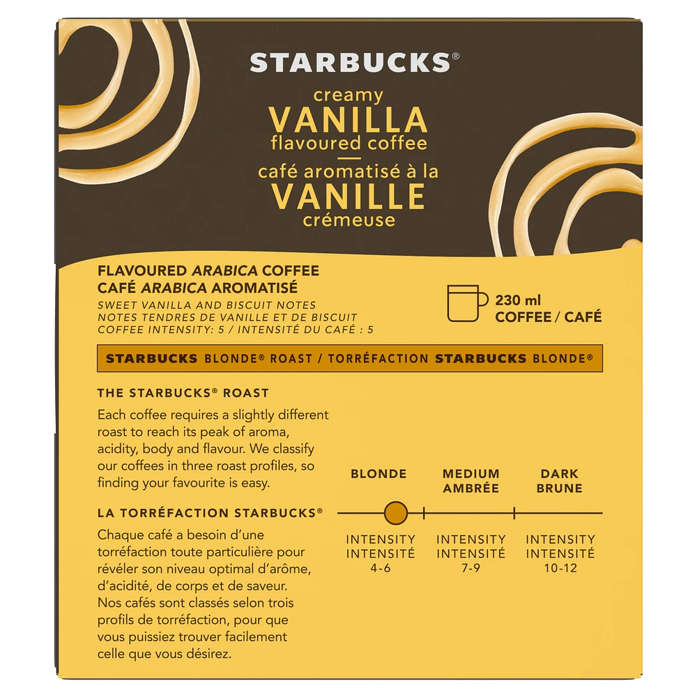 Capsules Starbucks® vanille crémeuse pour Nespresso® Vertuo