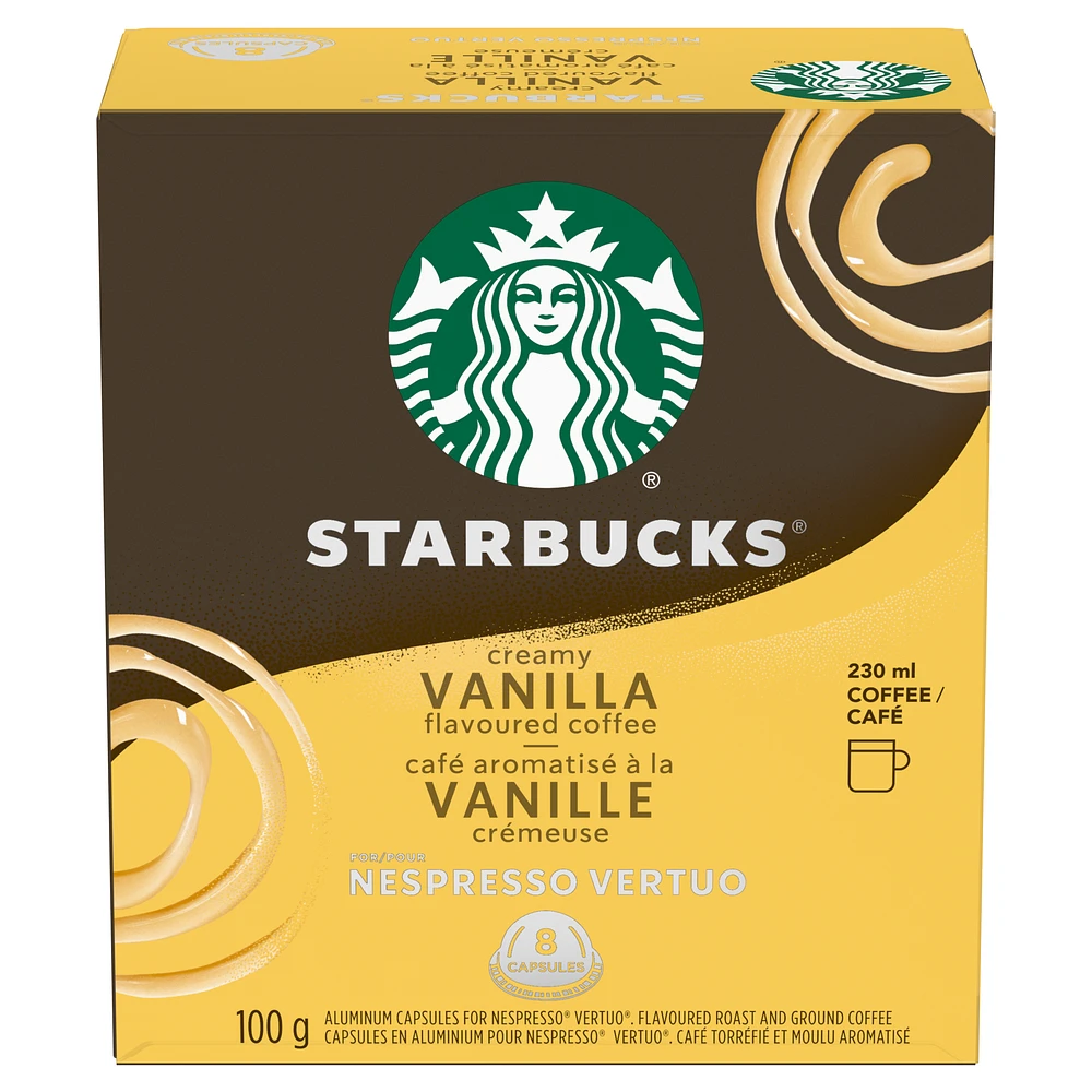 Capsules Starbucks® vanille crémeuse pour Nespresso® Vertuo