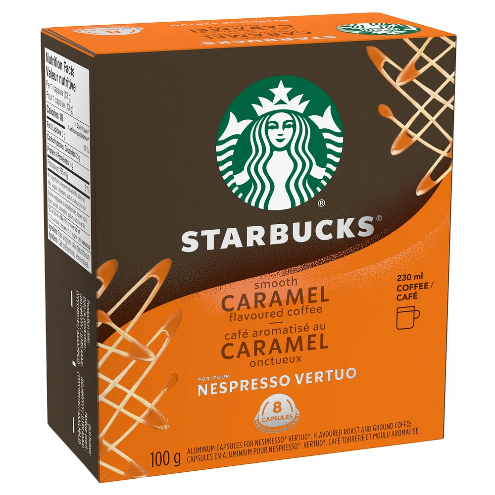 Starbucks® Smooth Caramel Capsules for Nespresso® Vertuo