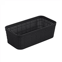 6-piece Weave Organizer Basket Set Plastic