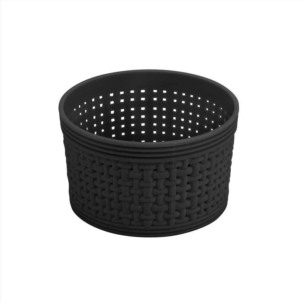 6-piece Weave Organizer Basket Set Plastic
