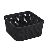 6-piece Weave Organizer Basket Set Plastic
