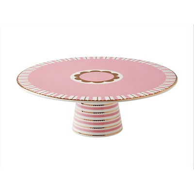 Regency assiette à gâteau à pied rose par Maxwell & Williams - 23 cm