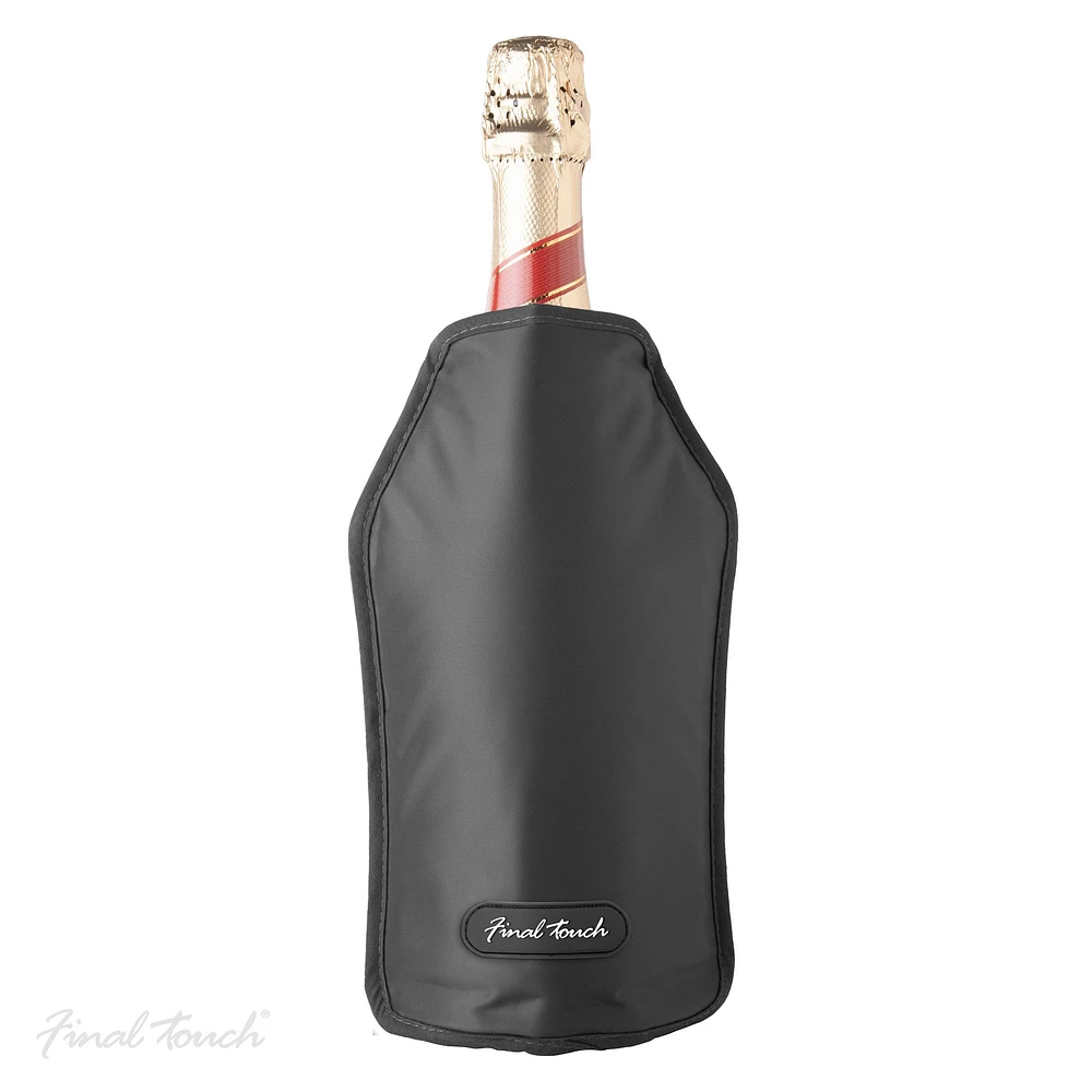 Refroidisseur de bouteille de vin par Final Touch - Noir