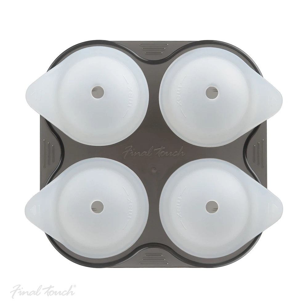 Final Touch Yarai Shots, Set of 4 with Ice Ball Mould