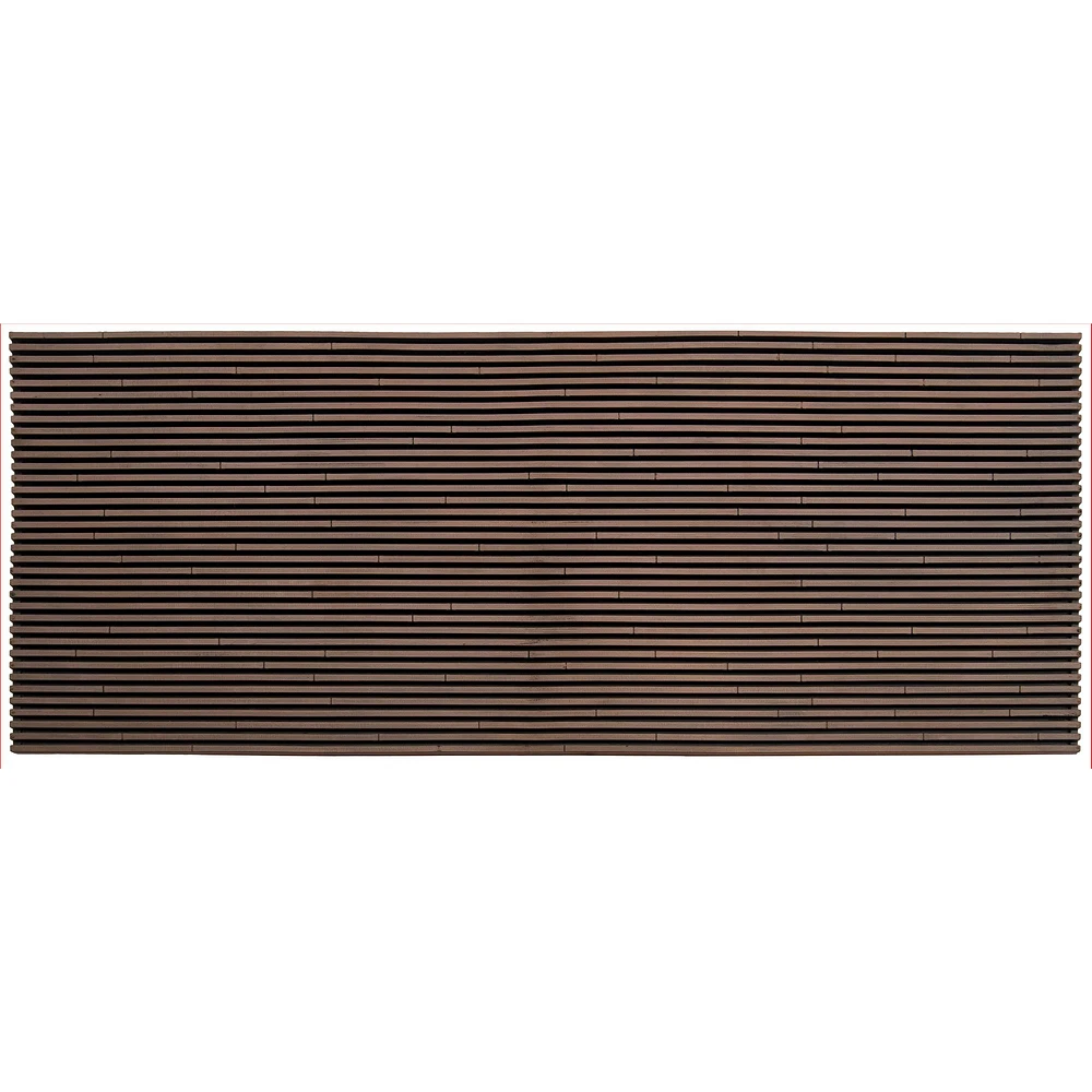Double Door Brown Slat Mat